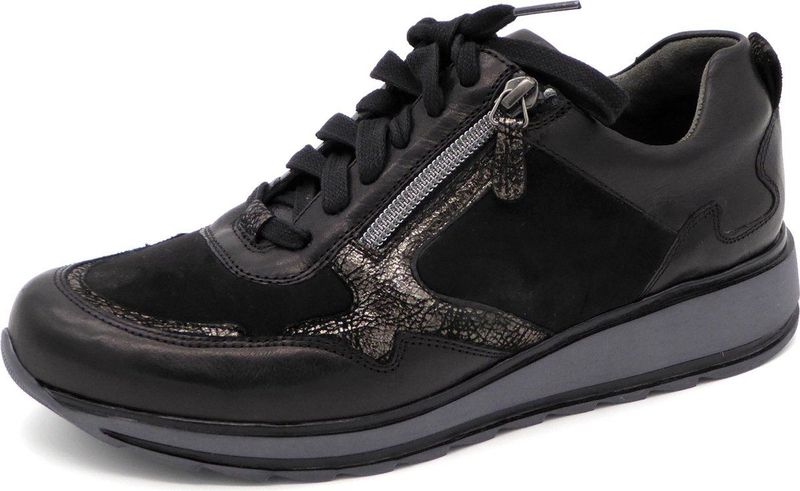 Durea - 6261 Sneakers - Zwart - Wijdte K