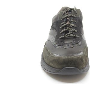 Durea 6267 688 9874 Donkergroene brede dames sneaker