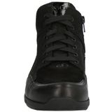 Durea - Durea 9735 - Enkellaarsjes - Zwart - Leer