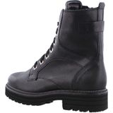 Durea - 9758 - Enkellaarzen - Zwart - Leer