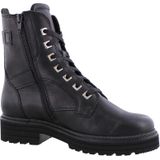 Durea - 9758 - Enkellaarzen - Zwart - Leer