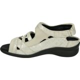 Durea 7409 K - Platte sandalenDames Sandalen - Kleur: Wit beige