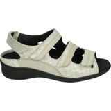 Durea 7409 K - Platte sandalenDames Sandalen - Kleur: Wit beige