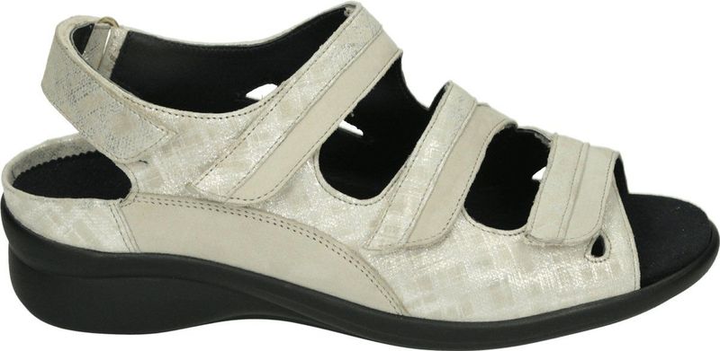 Durea 7409 K - Platte sandalenDames Sandalen - Kleur: Wit beige