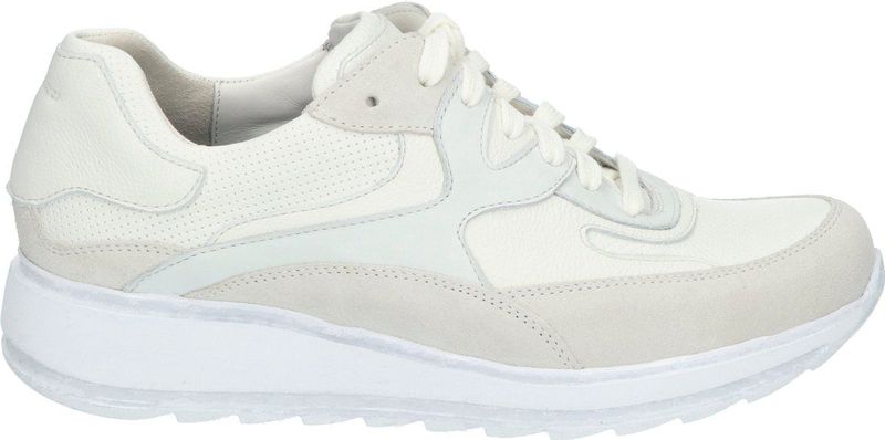 Durea 6272 H - Lage sneakersDames sneakers - Kleur: Wit/beige - Maat: 37.5