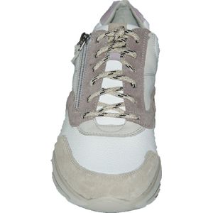 Durea - 6279-685-0358 Sneaker - Taupe/Wit/Beige - Leer/Stretch