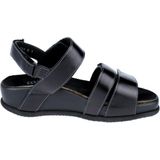 Durea - Sandaal - Zwart - Leer - Klittenbandsluitingen