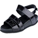 Durea - Sandaal - Zwart - Leer - Klittenbandsluitingen