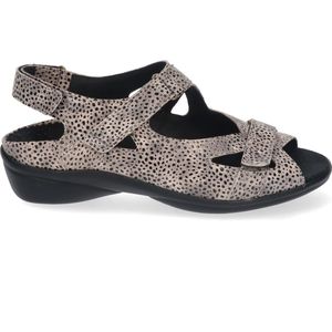 Taupe Dames Sandalen Brede voeten der veters Maat 42,5 kopen