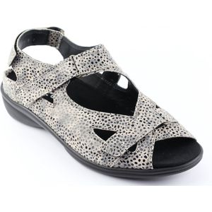 Durea - 7258.0498 - Sportieve Sandaal - Taupe-Zwart - Nubuckleer
