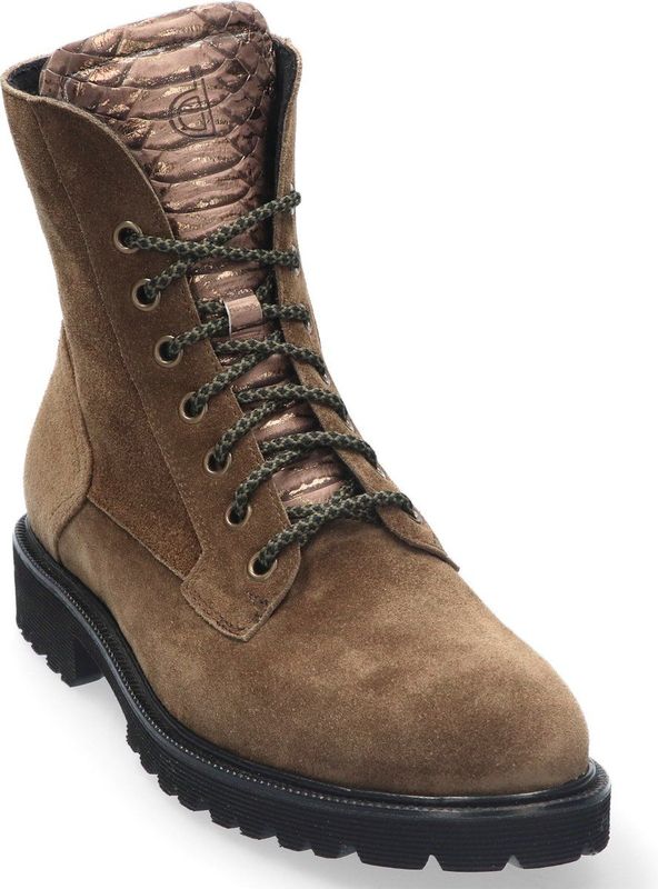 Durea - 9769 - Enkellaarzen - Taupe - Wijdte K