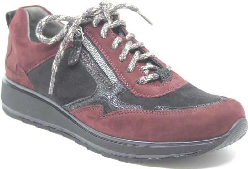 Durea - 6261 - Veterschoenen - Bordo - Uitneembaar Voetbed