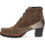 Durea - Durea Veterpump - Zwart - Leer - Hiel met Print