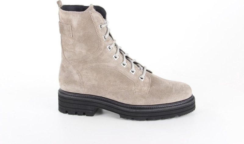 Durea - 9758 - Enkellaarzen - Zwart - Leer