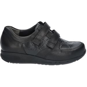 Durea 6288 Klittenbandschoenen - Zwart - Leer - Wijdte K