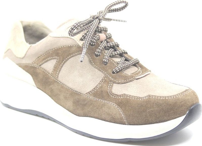 Durea 6283 604 0686 Bruin combi dames sneakers