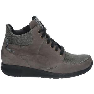 Durea - 9735 - Veterboots - Zwart - Leer