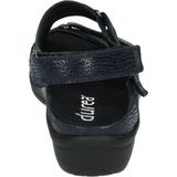Durea - 7258 - Sandalen - Zwart - Leer - Wijdte H