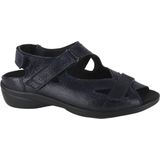 Durea - 7258 - Sandalen - Zwart - Leer - Wijdte H