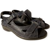 Durea - Sandalen - Zwart - Leer - Verstelbare Banden