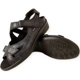 Durea - Sandalen - Zwart - Leer - Verstelbare Banden