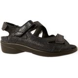 Durea - Sandalen - Zwart - Leer - Verstelbare Banden