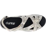 Durea - 7258 - Sandalen - Zwart - Leer