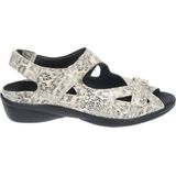 Durea - 7258 - Sandalen - Zwart - Leer