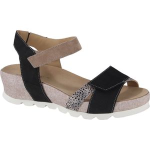 Durea Sandaa03 025 1009 Zwart Taupe Zand H