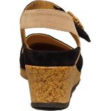 Durea 5919 Sandalen - Zwart - Leer - Wijdte H