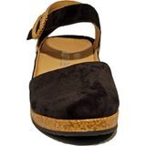 Durea 5919 Sandalen - Zwart - Leer - Wijdte H