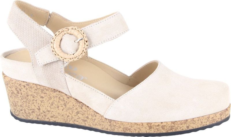 Durea - 5919 Sandalen - Beige - Wijdte H - Sleehak