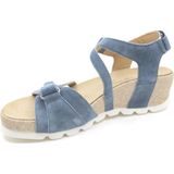Durea 7421 024 1027 Jeansblauwe dames sandalen
