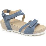 Durea 7421 024 1027 Jeansblauwe dames sandalen