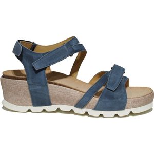 Durea - Sleehak Sandalen - Lichtkleur - Leer