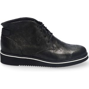 Durea - Lage Veterboot 9654 475 1211 - Zwart - Enkellaarsjes