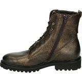 Durea - 9722 - Veterboots - Zwart - Leer