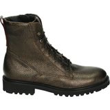 Durea - 9722 - Veterboots - Zwart - Leer