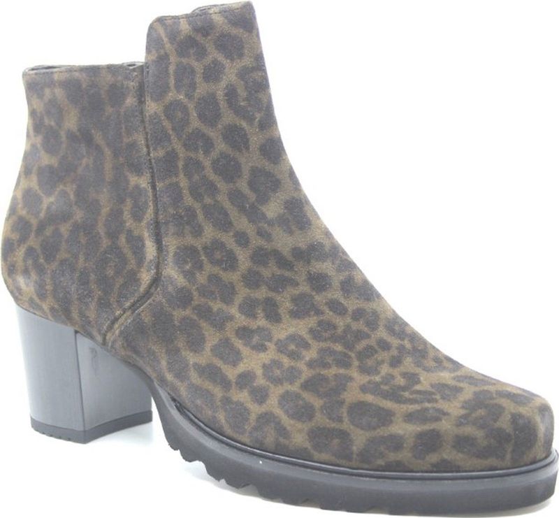 Durea - 9743 - Enkellaars - Bruin Combi - Leer