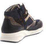 Durea Veterschoenen Dames Zwart - Breed Model met Uitneembaar Voetbed