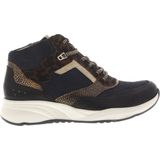 Durea Veterschoenen Dames Zwart - Breed Model met Uitneembaar Voetbed