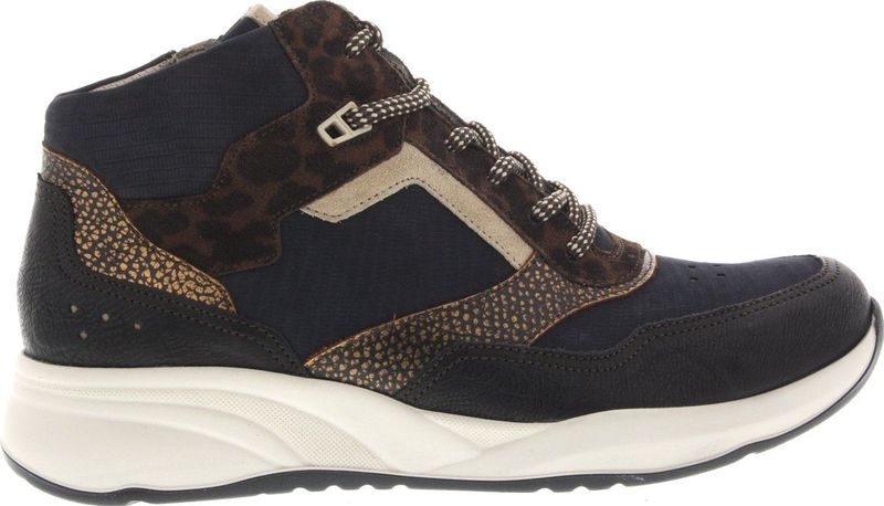 Durea Veterschoenen Dames Zwart - Breed Model met Uitneembaar Voetbed