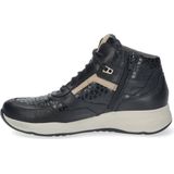 Durea - 9778 - Sneaker - Zwart/Seppia - Leer/Nubuck/Suède