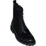 Durea - Veterboot 9801 188 1275 - Zwart - Wijdte K