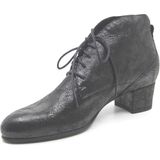 Durea 9795 Enkellaarsjes - Zwart - Leer