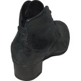 Durea 9795 Enkellaarsjes - Zwart - Leer