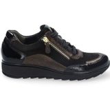 Durea - Sophie - Sneakers - Zwart/Brons - Suède en Leer