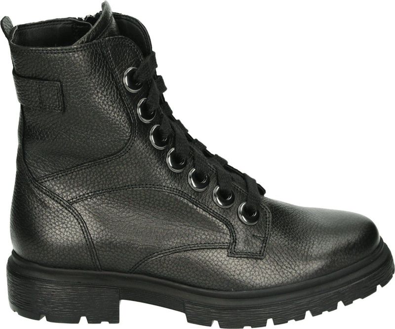 Durea - 9809 H - Sneakers - Grijs - Glad Leer - Rubber Zool