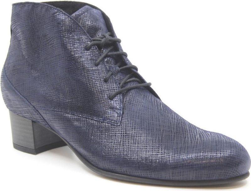 Durea - Model 9812 - Enkellaars - Blauw - Leer - Wijdte E