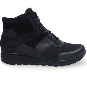 Durea - 9745 - Sneaker - Zwart - Ademend - Flexibel - Sportieve Zool